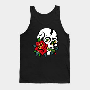 Skull rose Tank Top